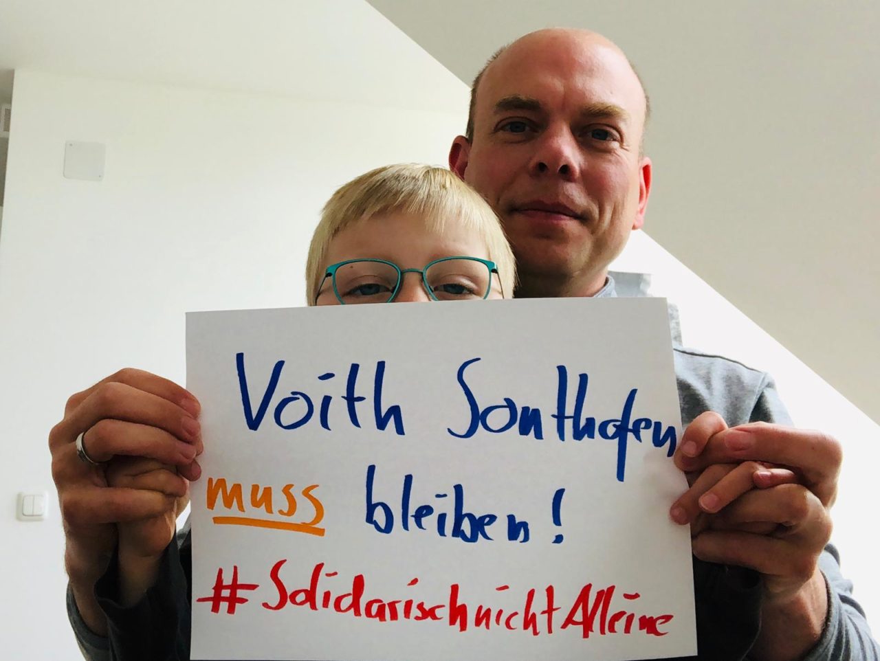 Alexander Schilling solidarisiert sich im Internet